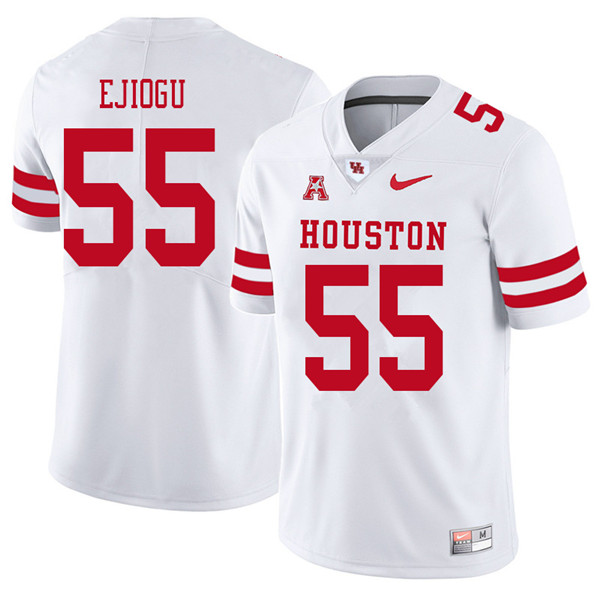 2018 Men #55 Nnanna Ejiogu Houston Cougars College Football Jerseys Sale-White